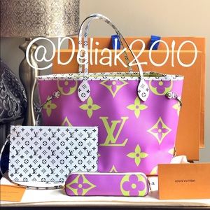 SOLD! Louis Vuitton Giant Neverfull Pink Lilac 🦄